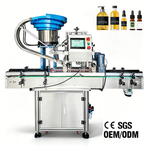 Máquina Tapadora de Botellas de Alta Velocidad, Máquina Tapadora Automática de 4 Ruedas con Alimentador de Tapas para Botellas de Alimentos y Cosméticos - Product Image 1