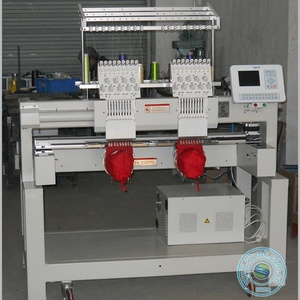<b>Hat</b> Embroidery Machine Sale <b>Chinese</b> Computerised Double Two Head Dahao Label Embroidery Machine for Sale in Karachi - Product Image 3