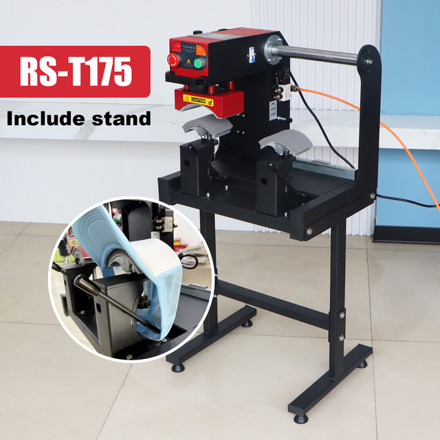RS-T175 Double Station Pneumatic Cap Press Machine Heat Transfer Printing for Caps/Hats Sublimation Printing Machine