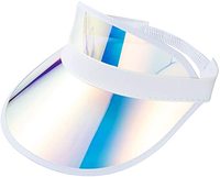 Chapeau d'extérieur unisexe, visière pour Tennis, plage, soleil, en plastique coloré, transparent, plage, poker, Golf, unisexe, Protection UV