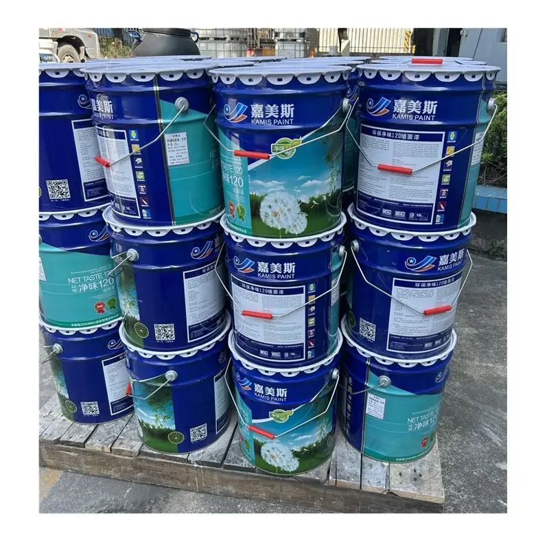 Nhà máy cung cấp chất lượng cao chống nấm mốc siêu trắng Acrylic nội thất và ngoại thất sơn tường