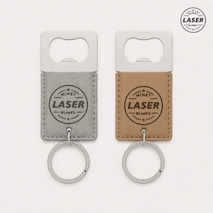 <span class=keywords><strong>Décapsuleur</strong></span> <span class=keywords><strong>Porte</strong></span>-clés Personnalisé en Simili-Cuir Gravé au Laser pour Cadeau d'Invité de Mariage - Product Image 1