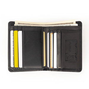 Premium Vegan Leather <strong>Mens</strong> <strong>Wallet</strong> Slim <strong>Compact</strong> Design Transparent ID Window and Multi-Card Slot <strong>Wallet</strong> - Product Image 5