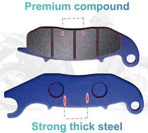 Pastillas de freno de disco de motocicleta sinterizadas de fábrica para <span class=keywords><strong>Honda</strong></span> PCX 160 125 <span class=keywords><strong>150</strong></span> ABS <span class=keywords><strong>ADV</strong></span> <span class=keywords><strong>150</strong></span> Vario Piaggio Liberty 50 125 Medley <span class=keywords><strong>150</strong></span>/125 - Product Image 4