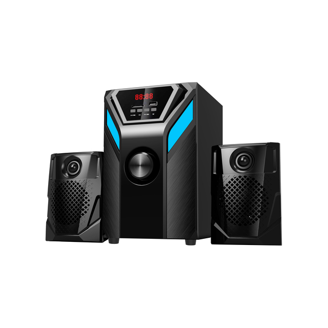 Home Theater Subwoofer System 2.1 Channel for 5.2 FM USB 4" Woofer Digital Amplifier Active Bass Speaker Remote Control