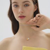Colliers pendentifs en nid d'abeille et en forme d'abeille Rosaeflora "Le cadeau de la vie" en argent sterling 925 véritable, coquille naturelle, bijoux fins