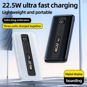 พาวเวอร์แบงค์ 10000mAh บางเฉียบ ช่องเสียบ Type-C เครื่องชาร์จพกพาสำหรับใช้งานกลางแจ้ง แบตเตอรี่ Li-Polymer ชาร์จเร็ว 22.5W หน้าจอ LED พร้อมสายชาร์จ - Product Image 4