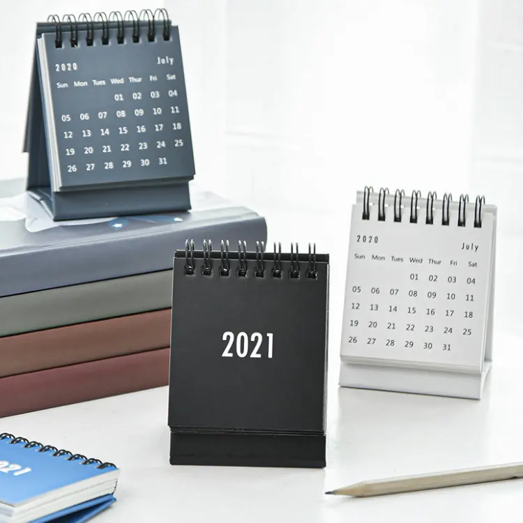 Оптовая продажа, 2021, настольный календарь с индивидуальной печатью, 365 дней на странице, креативный миниатюрный ежедневный Настольный календарь