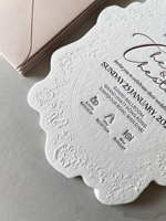 Cartes d'invitation de mariage personnalisées avec couverture rigide |   Cartes de vœux personnalisées avec papier artistique |   Cartes d'événements
