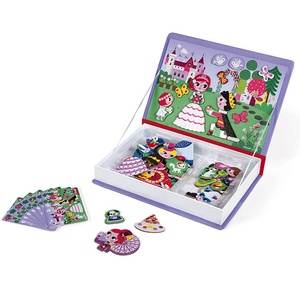 Yimi carta giocattoli di apprendimento <span class=keywords><strong>Puzzle</strong></span> libri di stampa riutilizzabile adesivo magnetico <span class=keywords><strong>libro</strong></span> <span class=keywords><strong>con</strong></span> forma scatola di stampa personalizzata - Product Image 3