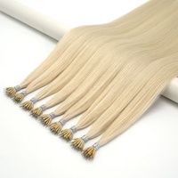 Fabrikpreis Doppelt Gezogene Dicke Weiche Volle Kutikula Blonde Glatte Nano-Ring Spitze Russische Micro-Link Echthaar-Extensions