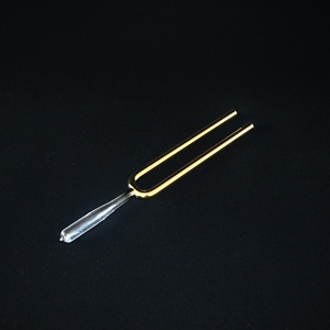 Ensemble de chakras de guérison sonore HF 8 pièces de diapasons en cristal de quartz de 10mm Fourchette chantante en quartz doré 8 tons <span class=keywords><strong>Diapason</strong></span> en cristal de quartz - Product Image 5