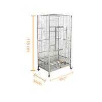 Cage à oiseaux classique de luxe, portable, antirouille et respirante, pour l'intérieur