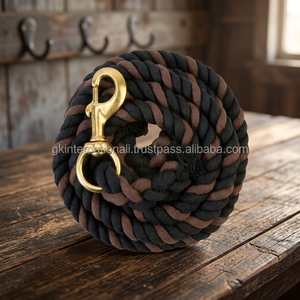 Meilleure qualité de corde de plomb en coton nylon pour chevaux Fabricant de corde de plomb écologique pour chevaux d'Inde - Product Image 1