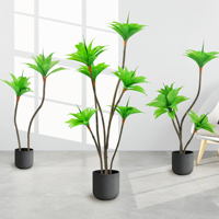 Nouvelle Collection : Plante Artificielle en Pot Style Agave, Décoration Commerciale, Paysage Végétal, Nénuphar Artificiel en Pot, Tronc Spirale