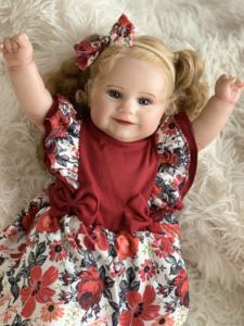 Fille Blythe réaliste pas cher 18 pouces taille Crochet chiffon réaliste Mini Ual noël silicone bébé coup Reborn poupées - Product Image 2