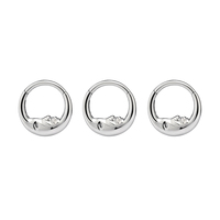Anneaux de nez articulés en titane chirurgical ASTM F136 vintage avec zircon, pour piercing de narine, septum, cartilage, hélix, daith, tragus – Cadeau