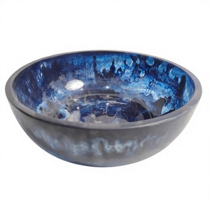 2026 High-Quality Resin Salad Bowl and Plate Set Food <b>Safe</b> Kitchenware and Tableware Resin Inlay Serving Bowls from India <b>SALE</b> - Product Image 1