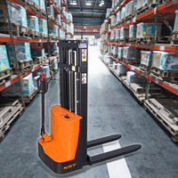 NRT Capacidad de carga de almacén 1,5 T Altura de elevación 1600/2000/3000mm Apilador de walkie eléctrico Carretilla elevadora eléctrica