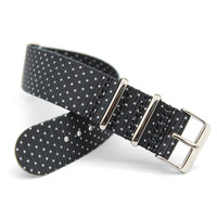 Tali Jam Tangan Sport Fashion Terpadu Motif Bunga Bahan Kain Pengganti Tali Jam Nilon 18/20/22mm