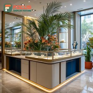 Luxury Jewelry Store Display Furniture Polished Surface Mall Counter Glass Showcase - Product Image 3