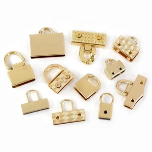Deepeel XP015 LightGold <span class=keywords><strong>y</strong></span> aleación 12*19mm hebilla lateral bolsa accesorios de Hardware para equipaje <span class=keywords><strong>bolsos</strong></span> tipo placa hebilla de conexión - Product Image 2