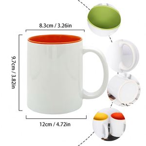 Taza de Cerámica de Porcelana para Café, Estilo Nórdico, Personalizable con Logotipo por Sublimación, Simple, Colorida, Mate, de Color Sólido - Product Image 3