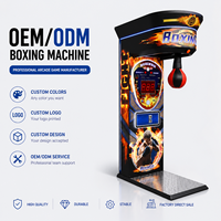 Machine d'arcade de boxe commerciale intelligente avec tableau de scores numérique LED, fonctionnant à monnayeur, testeur de force ultime