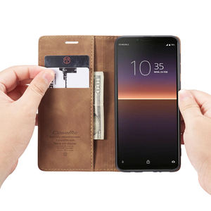 CaseMe pour Sony XA XZ XP Housse En Cuir Magnétique Support Film Protecteur pour Sony Xperia 1 II Z5 mini <span class=keywords><strong>Z4</strong></span> Housse - Product Image 6