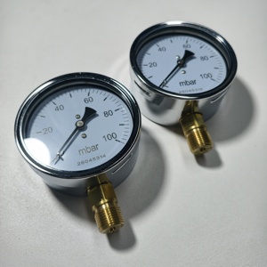 Manometro Digitale Calibrabile Regolabile per Micro Pressione Gas, Misuratore Mbar 0-200mbar in Acciaio Inossidabile - Product Image 3