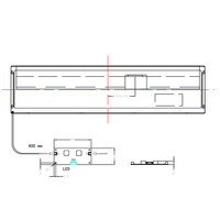 Layar Kecerahan Tinggi 19,1 Inci 1920x388 LVDS 700nits IPS TFT LCD untuk layar strip rak dll.