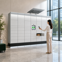 Système de casier intelligent avec serrure électronique, casier de livraison de colis intelligent, casier de stockage de colis intelligent à énergie solaire
