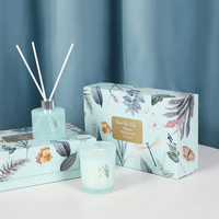 Marque distributeur d'usine Mini 50ml 50g Multi Scents Reed Diffuseur et ensemble de bougies Coffret cadeau