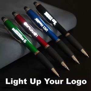 Bolígrafos con Luz LED de Alta <span class=keywords><strong>Calidad</strong></span> en Promoción, Bolígrafos con Punta Táctil, Bolígrafos con Logotipo Grabado con Láser Personalizado - Product Image 4