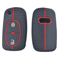 Porte-clés en silicone pour Audi A1 B6 A6 C5 A4 B5 TT 8N A2 A3, organiseur de clés, coque de clé de voiture, étui de clé pliable, support de télécommande