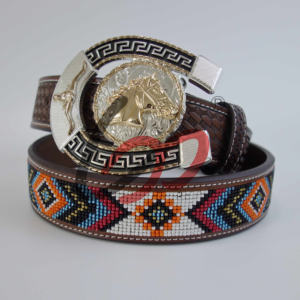 Erkek hakiki deri kemer yeni Trend saf el boncuklu batı kovboy Cowgirl tarzı bayanlar için etnik kabile kemer - Product Image 4