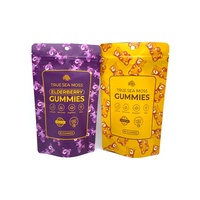 Sachets Doypack à fermeture éclair en Mylar imprimés en usine, économiques, pour le stockage de pop-corn, de sucre et de chips