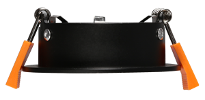 Cadre de montage encastré incurvé et de style épuré pour luminaire LED rond GU10, <span class=keywords><strong>d</strong></span>écoupe fixe 75 mm, RF8 - Product Image 3