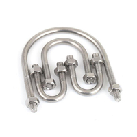 M16 M20 M24 Super Duplex Acier Inoxydable SS 2205 2507 904L 1.4410 1.4462 U Forme Type Boulon Et Écrou Rondelle DIN 3570 Assortiment