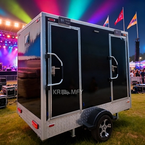 ห้องน้ำเคลื่อนที่แบบมืออาชีพ 2 ห้อง พร้อมฝักบัวอาบน้ำ ห้องน้ำเคลื่อนที่แบบพกพาสำหรับใช้งานกลางแจ้ง - Product Image 6