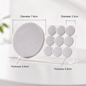 Cuscinetti Adesivi in Feltro per Mobili, 9 Pezzi Assortiti, Protezioni Antigraffio per Gambe di Sedie, Tavoli, Divani e Pavimenti in Legno - Product Image 2