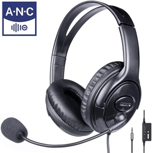 2021 20DB ANC Call Center Auricolare Per <span class=keywords><strong>Computer</strong></span> Cuffia con 3.5mm e Microfono - Product Image 2
