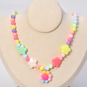 Bracciale collana principessa per bambini ciondolo personalità per bambina primo accessorio per bambina graziosa collana con perline a vento - Product Image 3