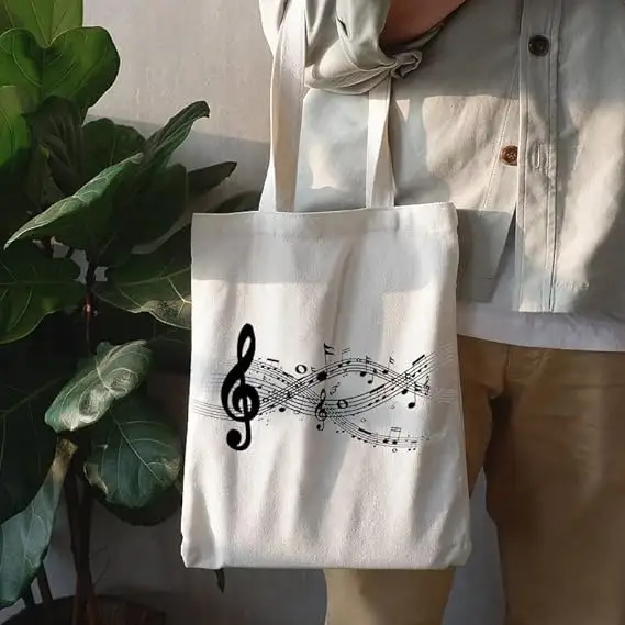 Bolsa de lona de algodón orgánico con asa para regalo de Playa Grande personalizada de 12OZ, bolsa de sublimación en blanco con logotipo impreso personalizado y Asa de cuerda
