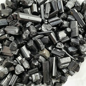 <span class=keywords><strong>Piedras</strong></span> de Turmalina Negra Natural en Bruto, Forma de Llama, para Decoración del Hogar y Colección, Gran Venta - Product Image 1