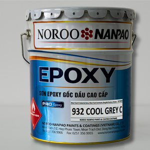 NOROO-NANPAO 932 GRIS FROID C Revêtement de sol époxy liquide auto-nivelant Application par pulvérisation/peinture Lisse Sans joint Haute résistance - Product Image 1