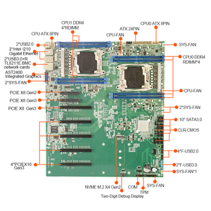 Chip c612 para servidor, placa base de doble procesador, a la venta - Product Image 5