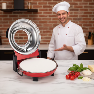Four à pizza électrique à convection YIDA MHMF 9515 de 12 pouces avec support français <span class=keywords><strong>en</strong></span> acier inoxydable pour balcon et zones <span class=keywords><strong>barbecue</strong></span> - Product Image 1