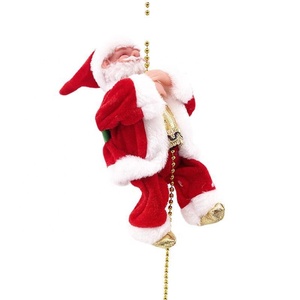 Regalo di natale rosso musica elettrica Crawling perline Santa Claus giocattoli per bambini elettrico nonno - Product Image 2