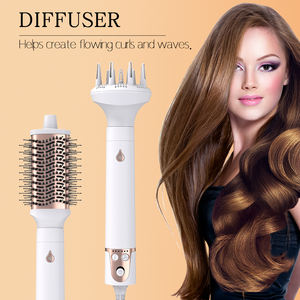 Secador de pelo multifuncional intercambiable <span class=keywords><strong>SMET</strong></span> y soplador rizador para cepillo de aire caliente, secador de pelo alisador - Product Image 2